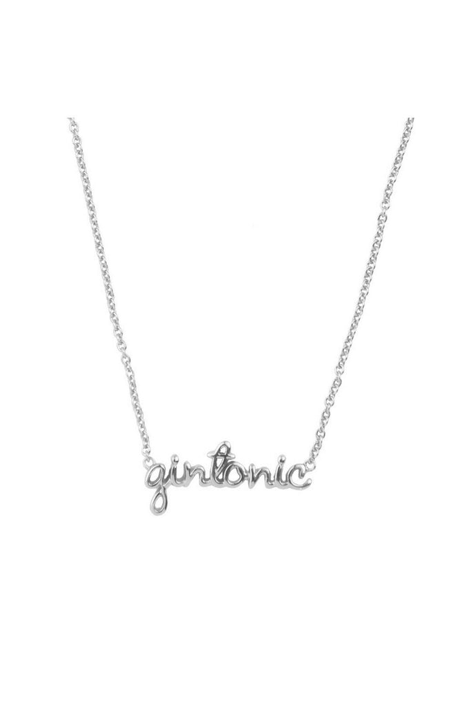 all the luck in the world gintonic necklace silver nyaklanc