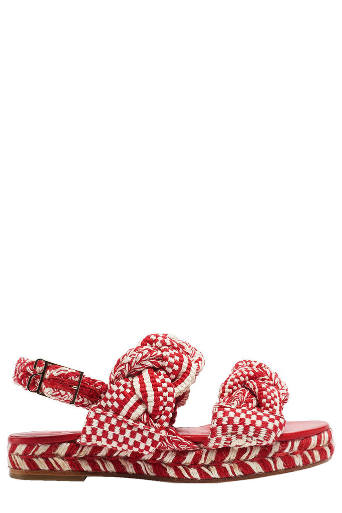 antolina adelita cotton platform sandals red magastalpu szandal