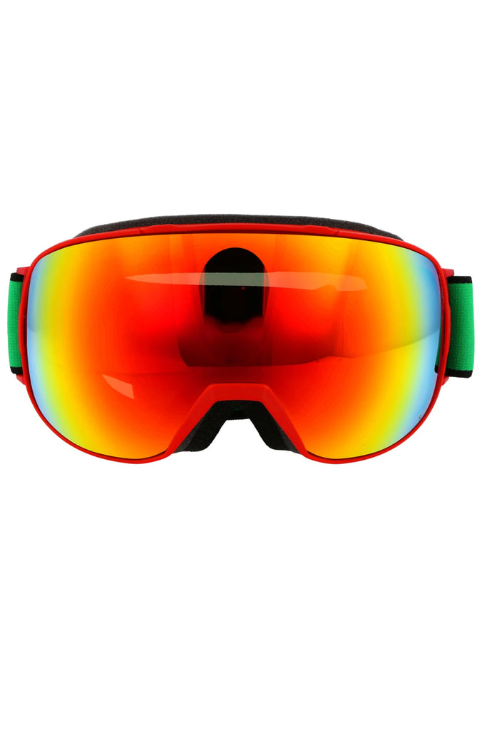 Mirror-Lens Shield Ski Goggles