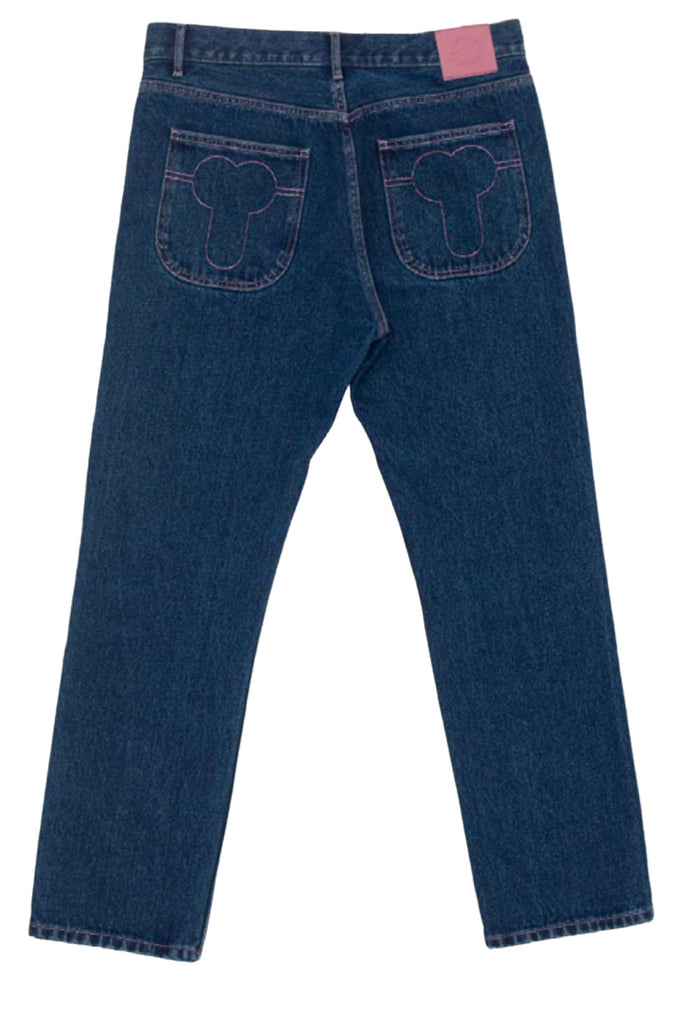 The Boners Of The Rising Sun denim pants in blue color from the brand CARNE BOLLENTE