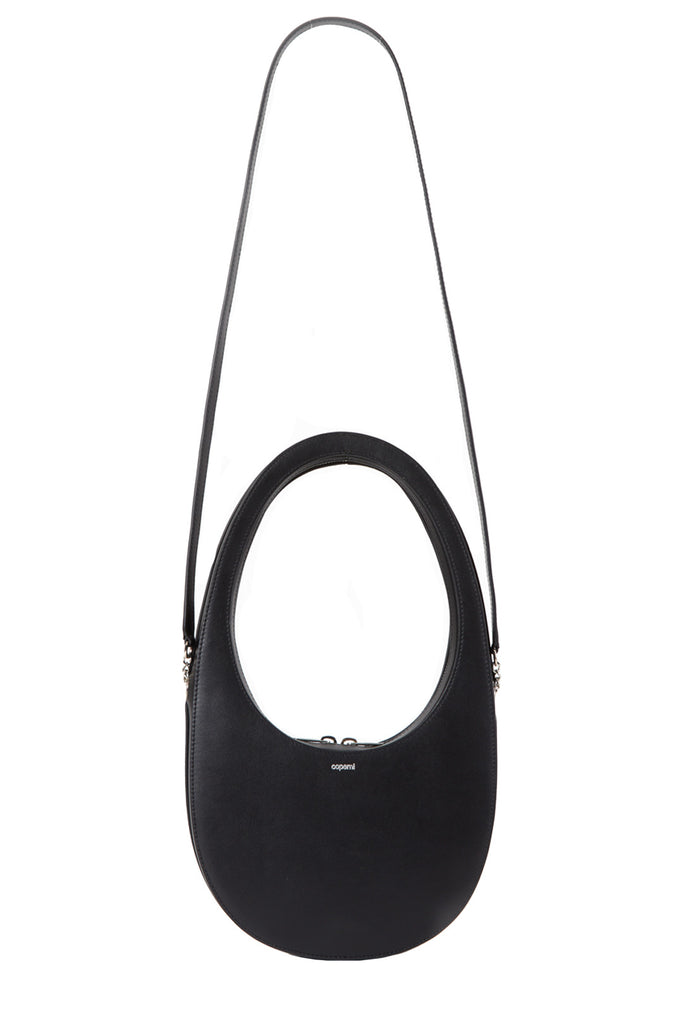 The crossbody swipe leather bag in black color from the brand COPERNI