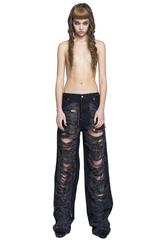 Michelle Shredded Denim Jeans