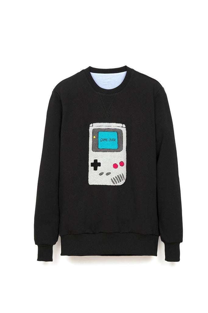 gameboy-sweatshirt-black