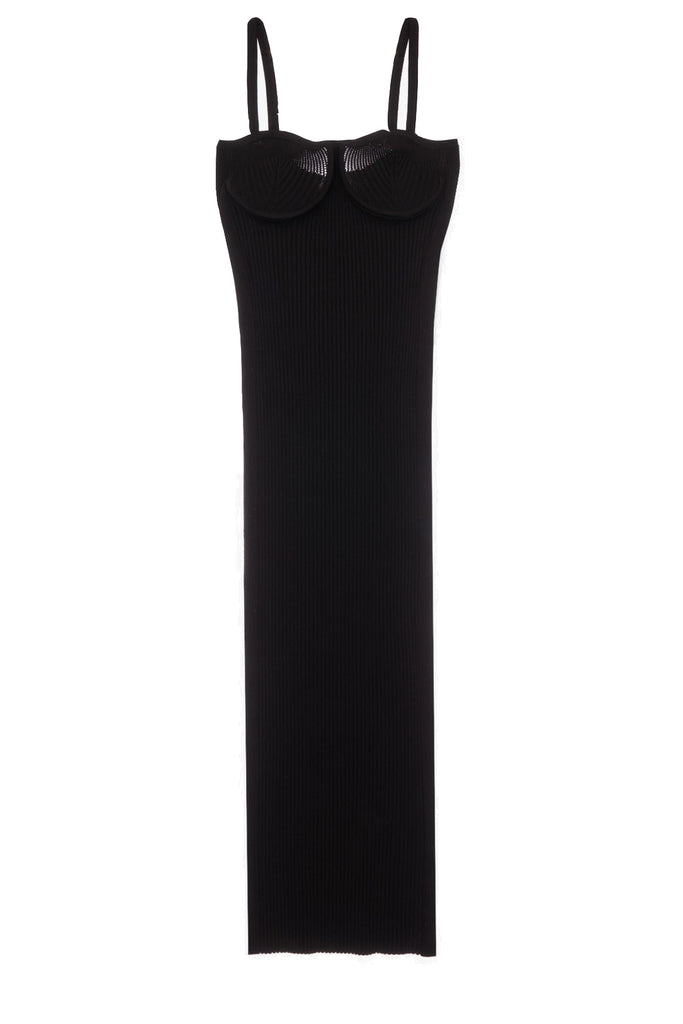 HELMUT LANG | Eyelet Bra Midi Dress | sparklemonde.com HELMUT LANG | Eyelet Bra Midi Dress | sparklemonde.com