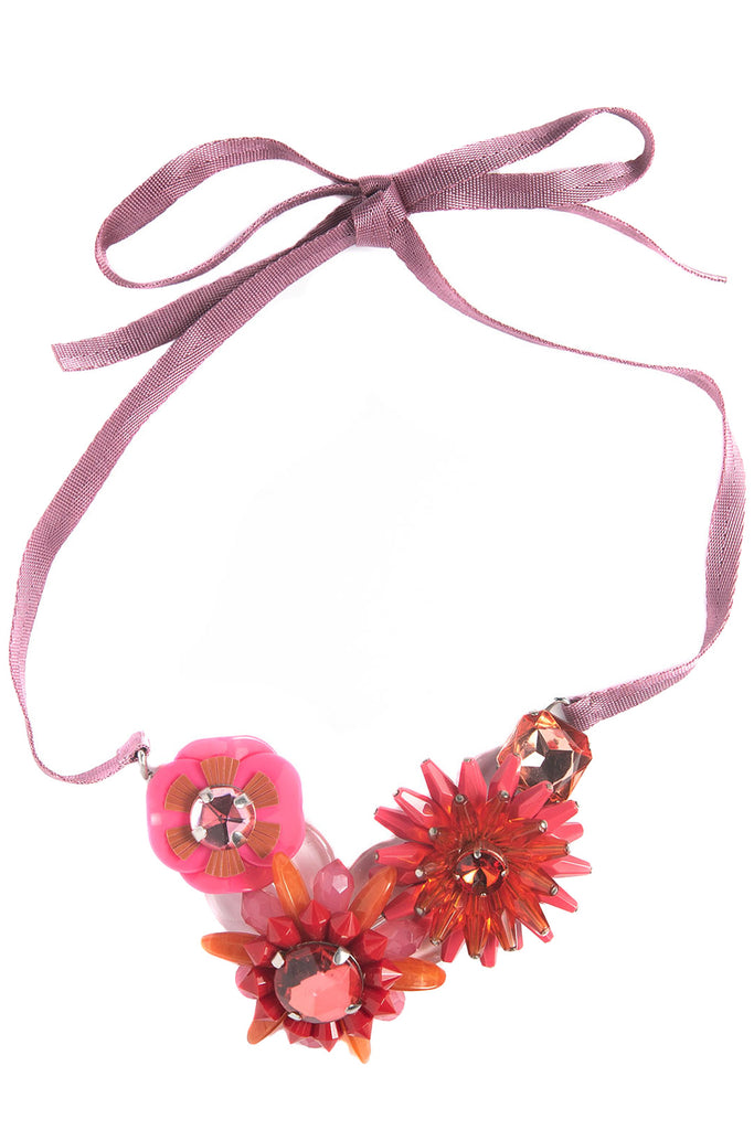 The Margaret necklace in pink color from the brand Marina Fossati