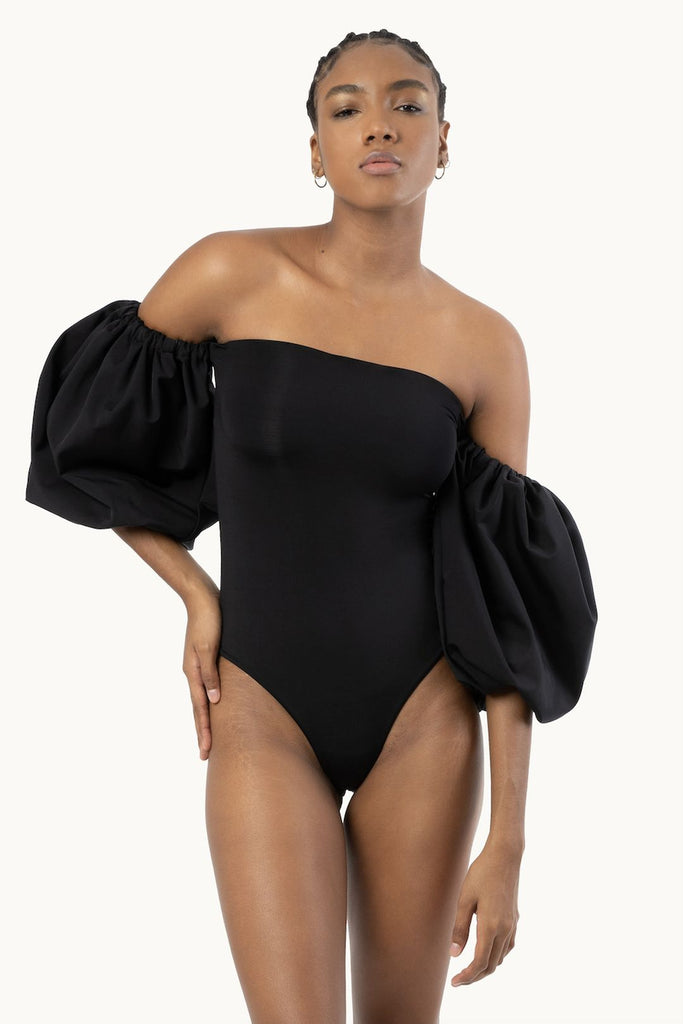 Off the shoulder shop long sleeve swimsuit