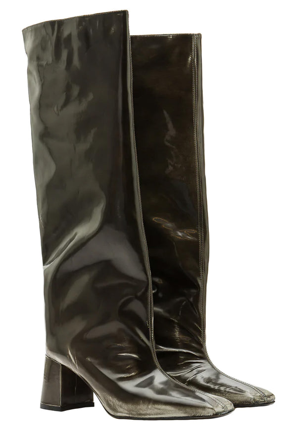 Finola Patent Leather Tall Boots