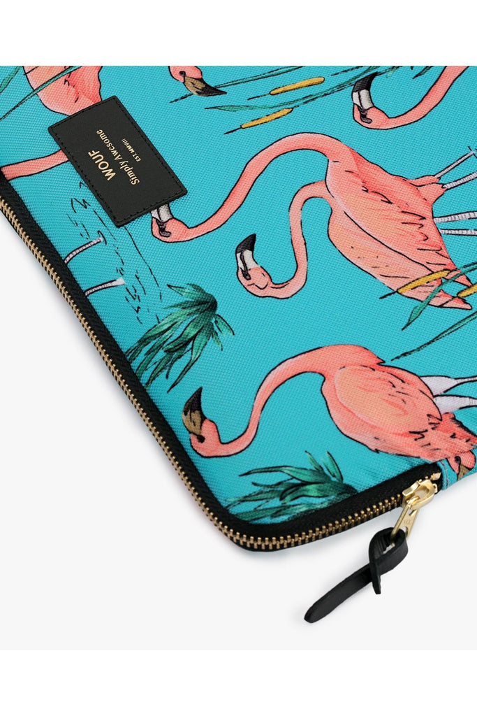 WOUF   Pink Flamingos Laptop Case