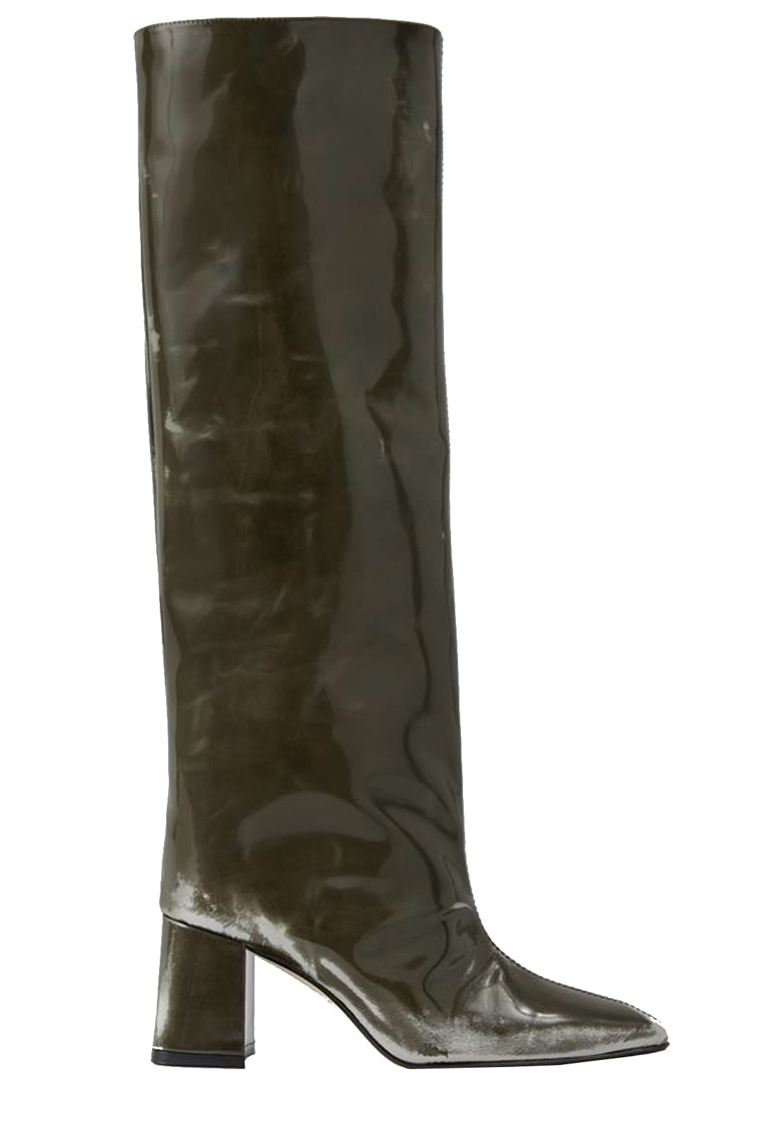 Patent leather tall store boots