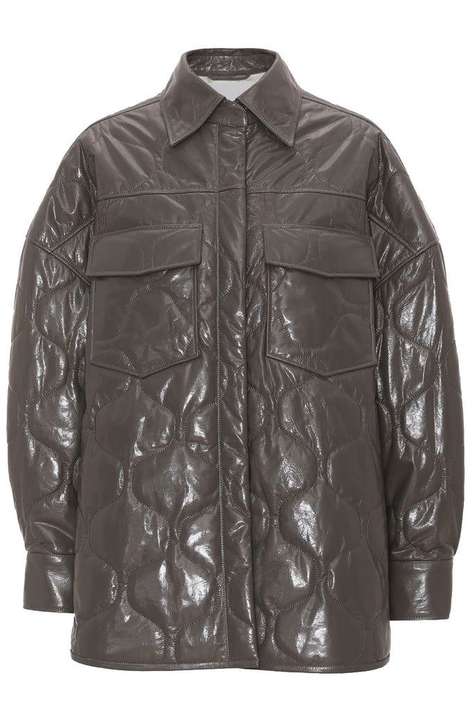Arty Quilted Leather Jacket