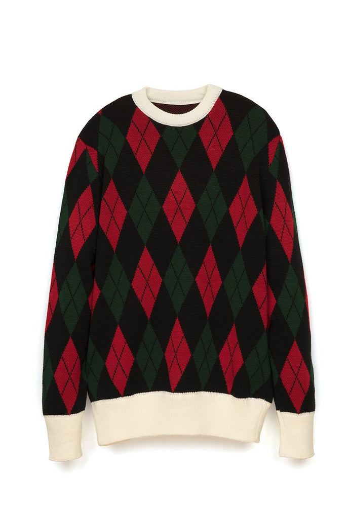 rombo-sweater-balckredgreen