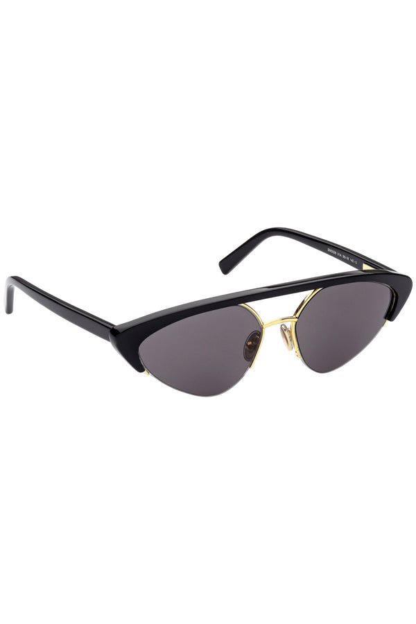 Semi-Rimless Oval Sunglasses