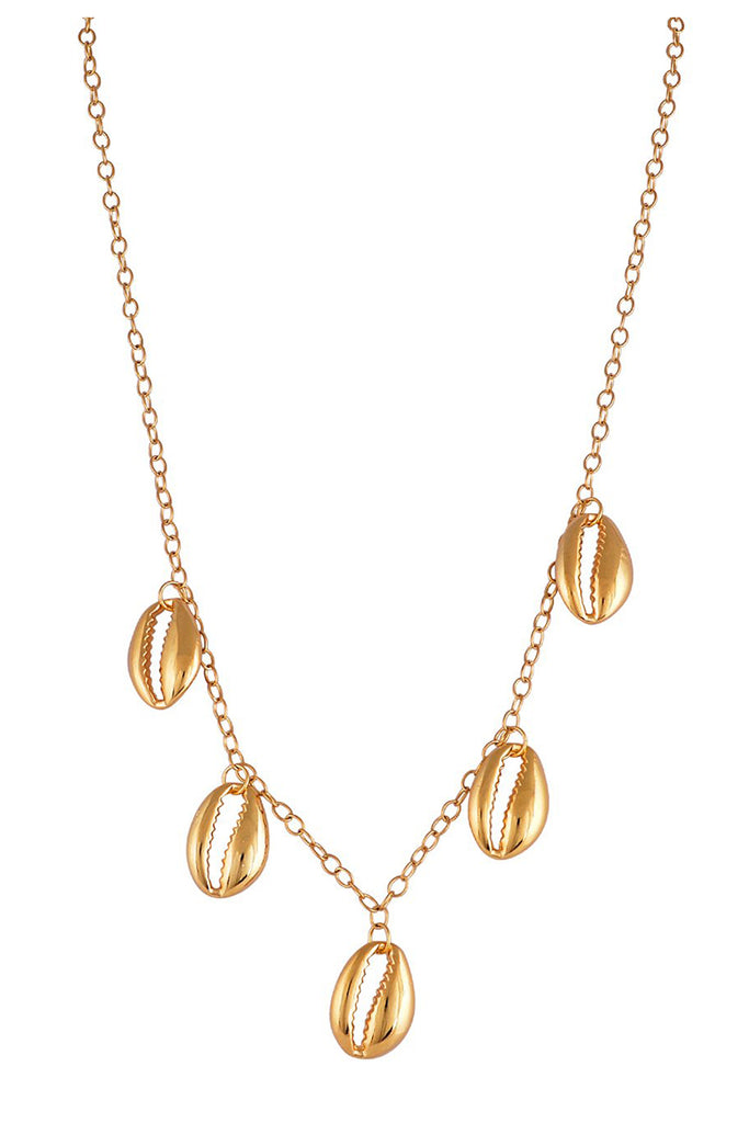 The Cowries Chain necklace in gold color from the brand Mayol Jewelry